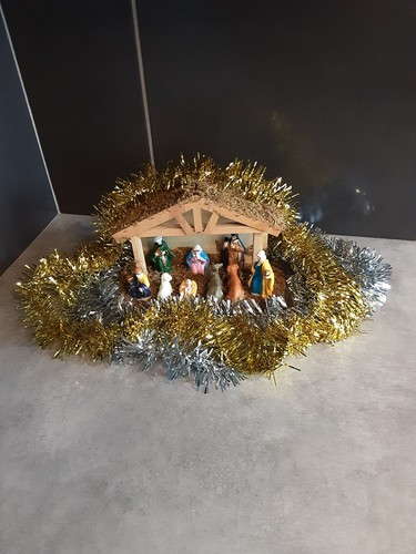 Magnifique crèche noël - crèche, et