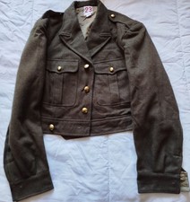 Blouson IKE Battle Dress laine kaki uniforme M 46 Légion Indochine Algérie