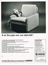 ADVERTISING ADVERTISING 025 1967 STEINER the mini club chair