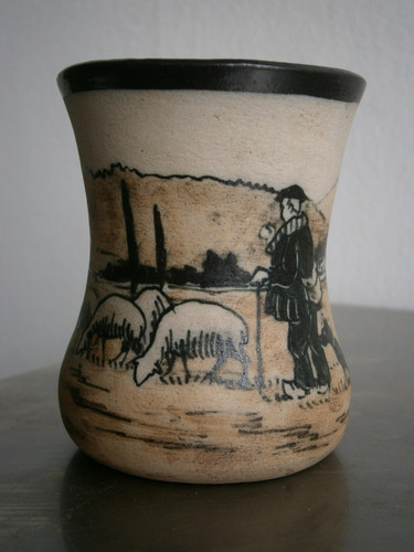 Petit vase grès basque - petit,