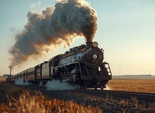 Photo A4 Train vapeur Steam