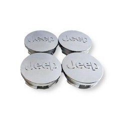 Pour JEEP 4x64mm Grand Cherokee Hubcaps Enjoliveurs moyeu Compas Argent brillant