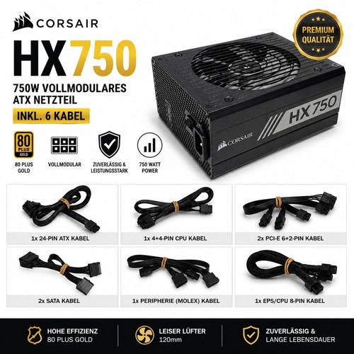 Corsair hx750 750w - corsair,