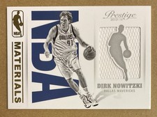 Dirk Nowitzki 2013-14 Panini Prestige Nba Materials #8 Game Worn Jersey Patch SP