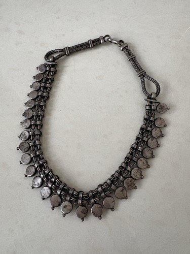 Collier ancien argent - collier, en