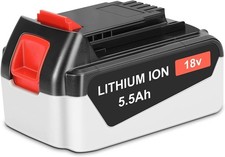 18V 5,5Ah Batterie de Remplacement pour Black Decker 18V, Batterie pour Black
