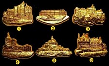 1991 ALCARA FAMOUS CASTLES OF FRANCE MONUMENT CHATEAU FEVE METAL 2D to CHOICE