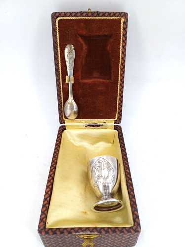 Ensemble coquetier cuillere - et,