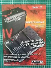 033 Photo de magazine années 2000 - AMPLI PEDALIER SPIDER LINE 6