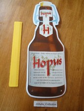 TOLE METAL ENAMELLED PLATE EMAIL BEER HOPUS BEER 50 *18 cm