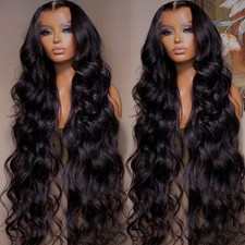 Glueless Black Long Wavy Wigs