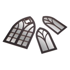  3 Pcs Faux Miroir De Fenêtre