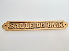 Plaque de porte laiton massif