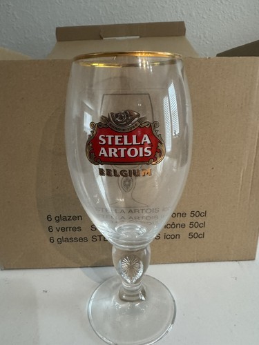 Six 50cl stella artois belgium - six,