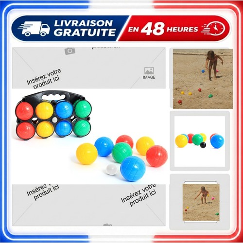 Jeu pétanque enfant - jeu, 8