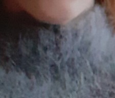 Juste le  col ROULE angora 🐇🐇 80% turtleneck  gris (=écharpe)