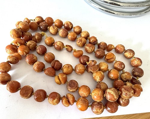 Ancien collier perles - g,