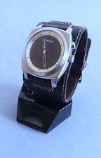 Montre Fossil Big Tic BG-1012 Bracelet cuir - Design vintage