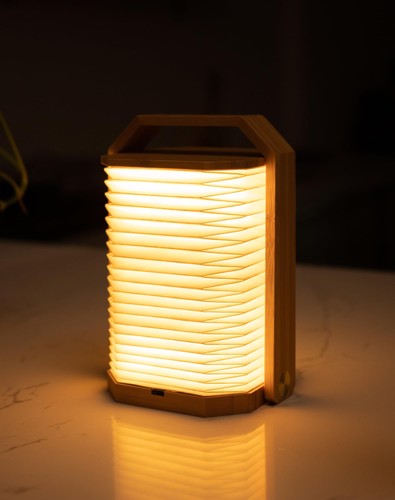 Lampe table bois avec - table, en