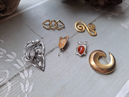 Lot broches vintages - ,