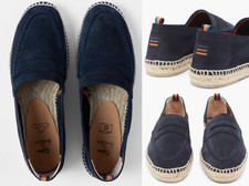 Paul Smith X Castaner Paul Artist Navy Suède 'Paul' Espadrilles Chaussures 41