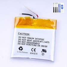 For iPod Shuffle 2nd Gen 2 616-0274 New Replacement Battery with Tool
