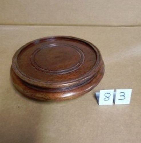 Socle stand rond bois - stand, en