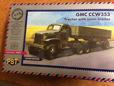 maquette 1/72, RARE , PST     GMC CCW353 AVEC SEMI-REMORQUE
