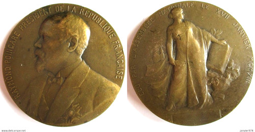 Médaille raymond poincare - raymond,
