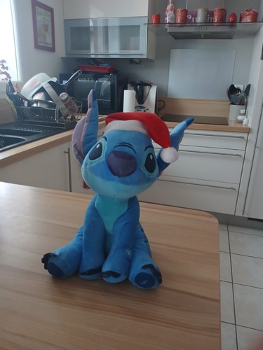 Peluche stitch bonnet noël - stitch, de