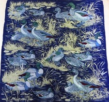 VINTAGE WOMEN'S 100% PURE SILK SILK SILK SOIE SCARF (1701) 84cm x 86cm