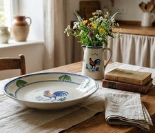 Grande Assiette Vintage Peinte