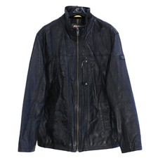 Veste en cuir homme CAMEL