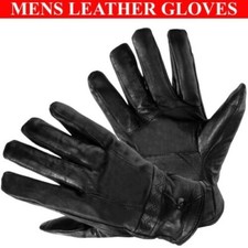 Hommes Gants Cuir Doublé
