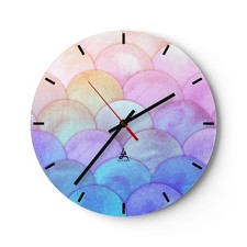 Horloge murale en verre