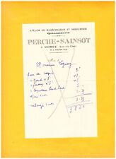 MOREE (41) WORKSHOP de MARECHALERIE & LOCKSMITH "PERCHE & SAINSOT" period 1930