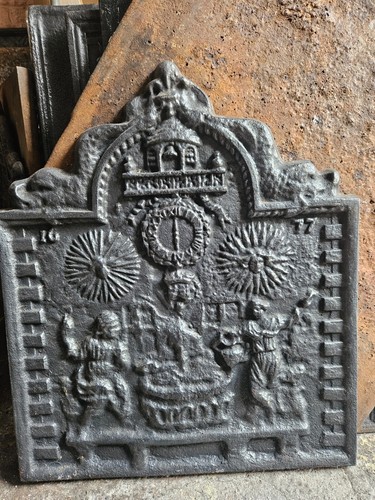 Plaque cheminée jésus la - cheminée,