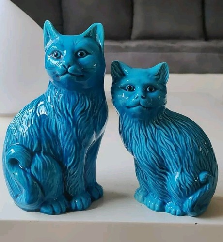 Paire chats chinois - chats, assis/