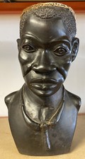 70cm Large Bust African Drum Sculpture Art Deco Vintage Instrument Art