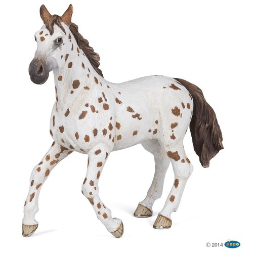 Jument appaloosa brune papo - appaloosa,