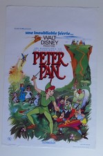 Peter Pan Disney affiche cinema originale Belgique 37 x 55 cm D