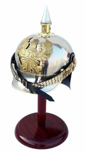 Casque pickelhaube cuir - pickelhaube,