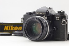 [Exc+5/strap ] Nikon FE black 35mm Film Camera Ai 50mm F1.8 Lens From JAPAN