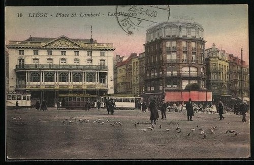 Carte postale liège - liège,, st