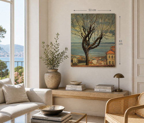 Bonnell tableau huile - tableau, toile
