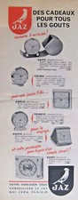 1954 PRESS ADVERTISEMENT ALARM JAZ CARLIC COLMIC SAPIC FRANCIC RAFFIC BARIC