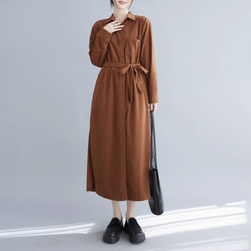 Femme velours robe manches - velours,