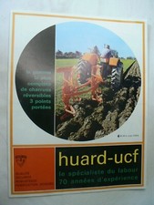 prospectus catalogue agricole : la gamme complete charrues réversible HUARD UCF