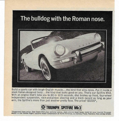 Vtg 1968 triumph spitfire - 1968,