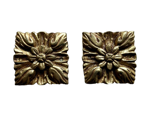 Décor pediment bronze brass